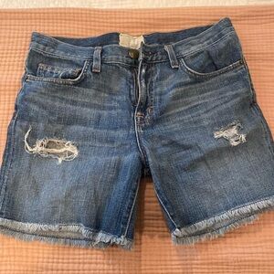 Current/Elliot distressed jean shorts